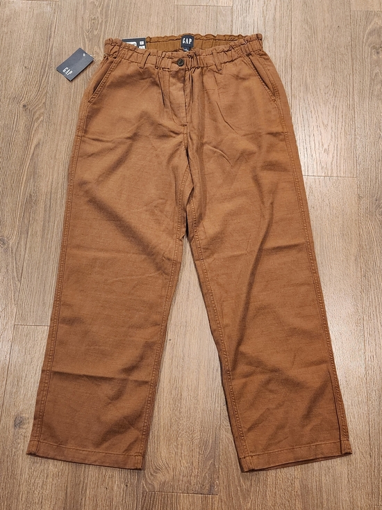 GAP Pants - GAP Women’s Wide-Leg Easy Twill Pants in Cognac - Large